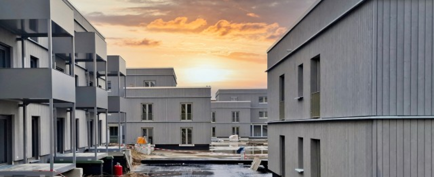 Häuser in Holz-Hybrid-Bauweise