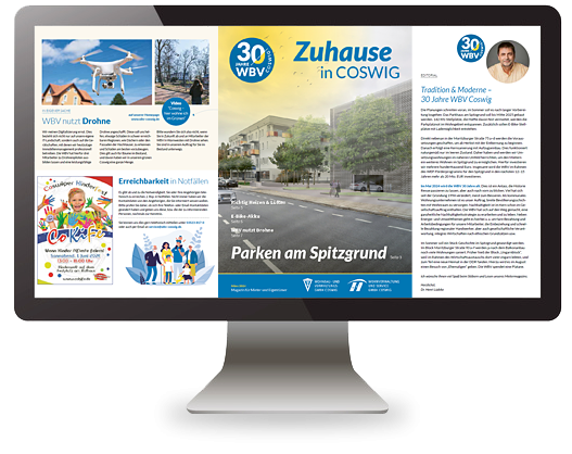 Cover der Mieterzeitung 03 2024 Thema Parken am Spitzgrund