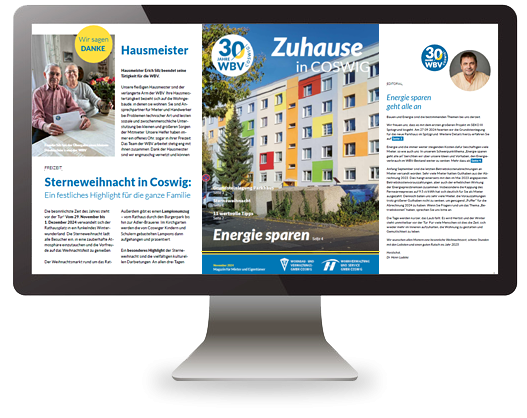 Cover der Mieterzeitung 11 2024 Thema Energie sparen